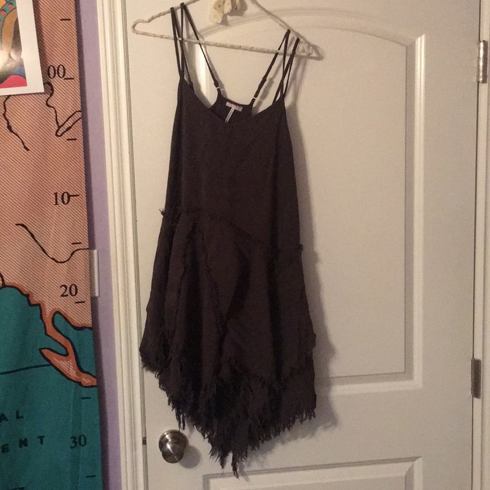 grey brown free people dress